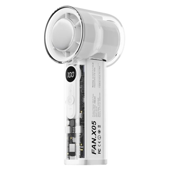 X05 Handheld High-Speed Turbo Cooling Fan 3000mAh Battery - Image 3